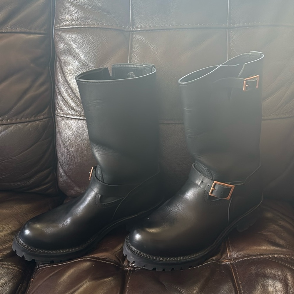 WESCO BOSS engineer boots with antique copper hardware!